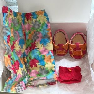 American Girl Bitty Baby Fall Leaf Set Revised, 2003 Retired. EUC. Bitty Bear